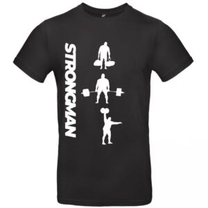 Strongman T-Shirt with Iconic Lift Graphics – Designed by Rauno Heinla