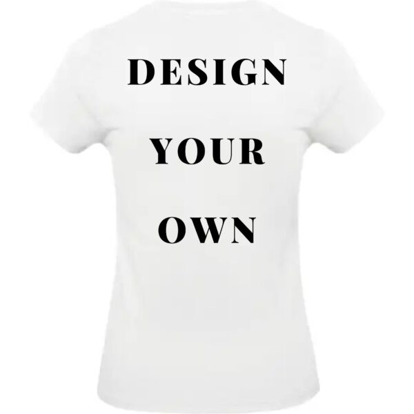 Design Your Own Women’s Value T-Shirt (Black) – Affordable Custom Shirt XS–3XL - Image 2