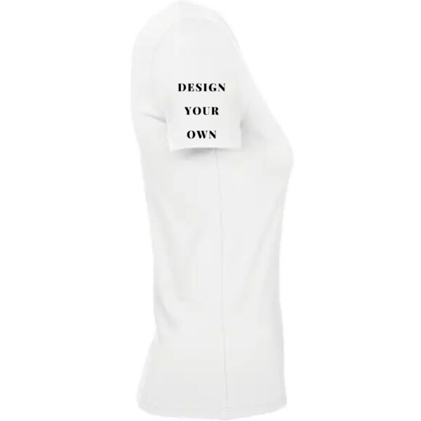 Design Your Own Women’s Value T-Shirt (Black) – Affordable Custom Shirt XS–3XL - Image 3