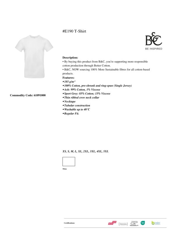 Design Your Own Men’s T-Shirt (White) – Custom Gym Shirt XS–5XL - Image 5