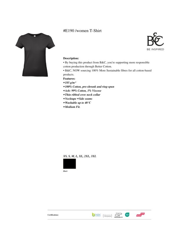 Design Your Own Women’s T-Shirt (Black) – Custom Fit Shirt XS–3XL - Image 5