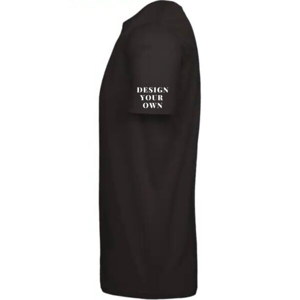 Design Your Own Men’s T-Shirt (Black) – Custom Gym Shirt XS–5XL - Image 4