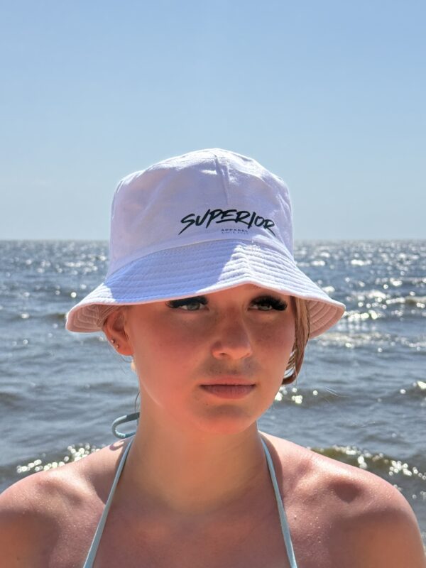 White One fit Bucket Hat - Image 2