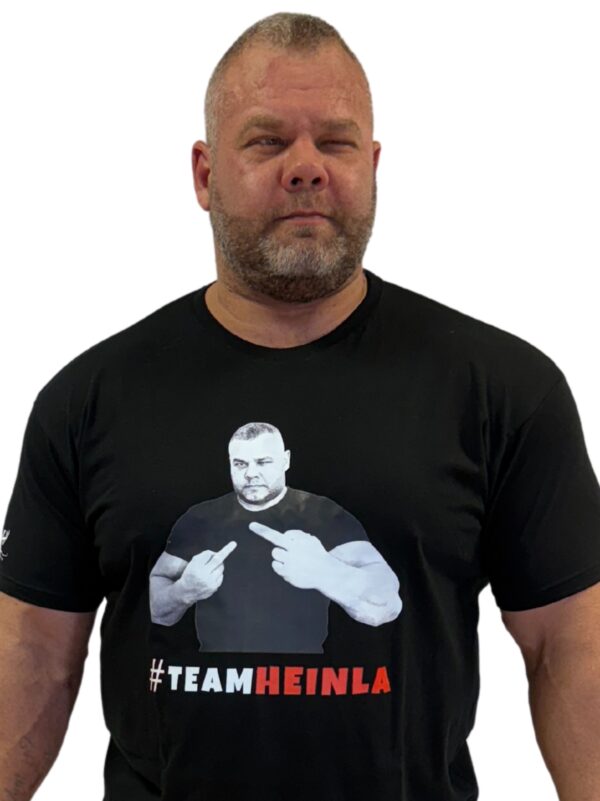 Team Heinla T-Shirt with #TEAMHEINLA front print 1
