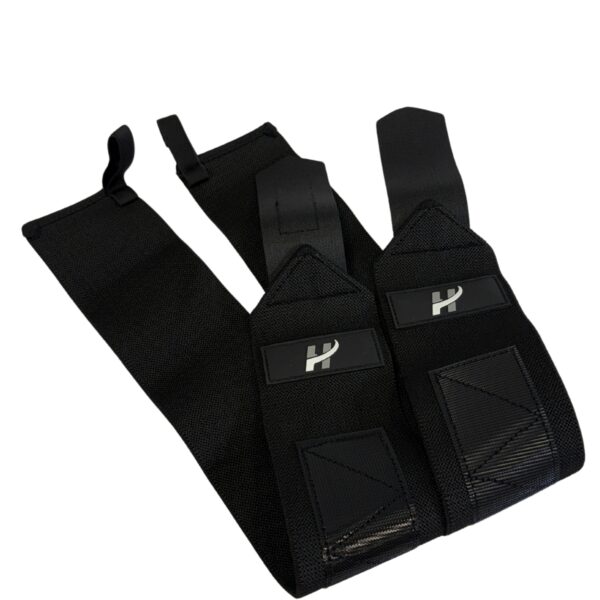 RHsuperior Wrist Wraps Light Black 50 cm – lightweight and flexible wrist support wraps for gym training
