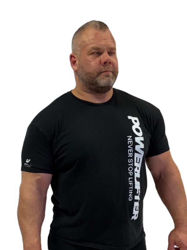 Powerlifter Never Stop Lifting T-shirt - Image 2