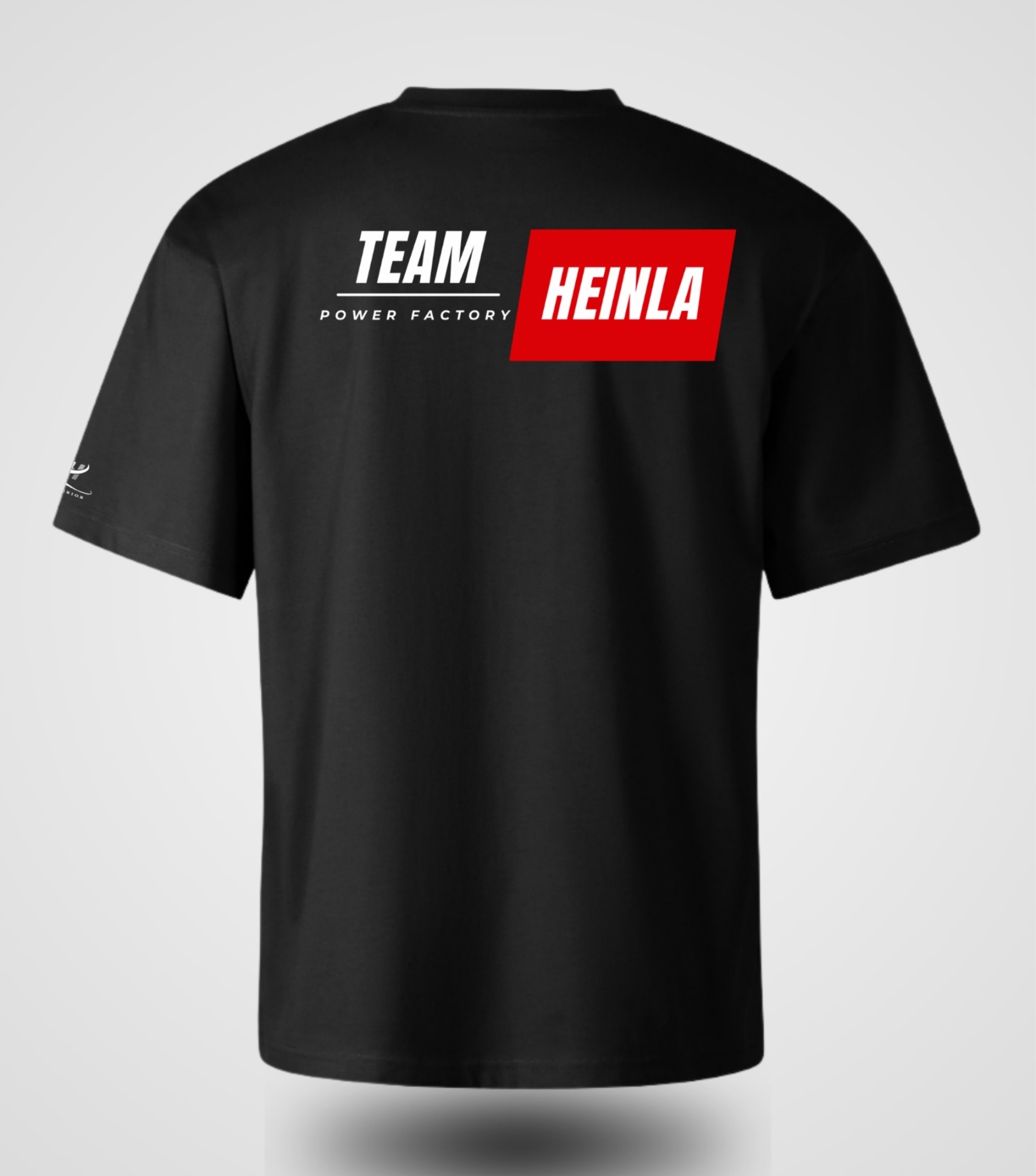 Team Heinla Power Factory T-shirt, oversized, back view